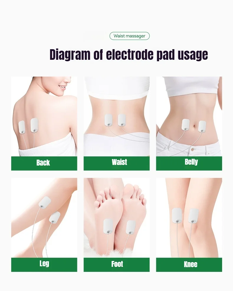 Jinkairui Lendenmassagegerät, Airbag, heiße Kompresse, Vibrationspuls, um Rückenschmerzen zu lindern, Heim-Rückenlift-Taillenmassagegerät