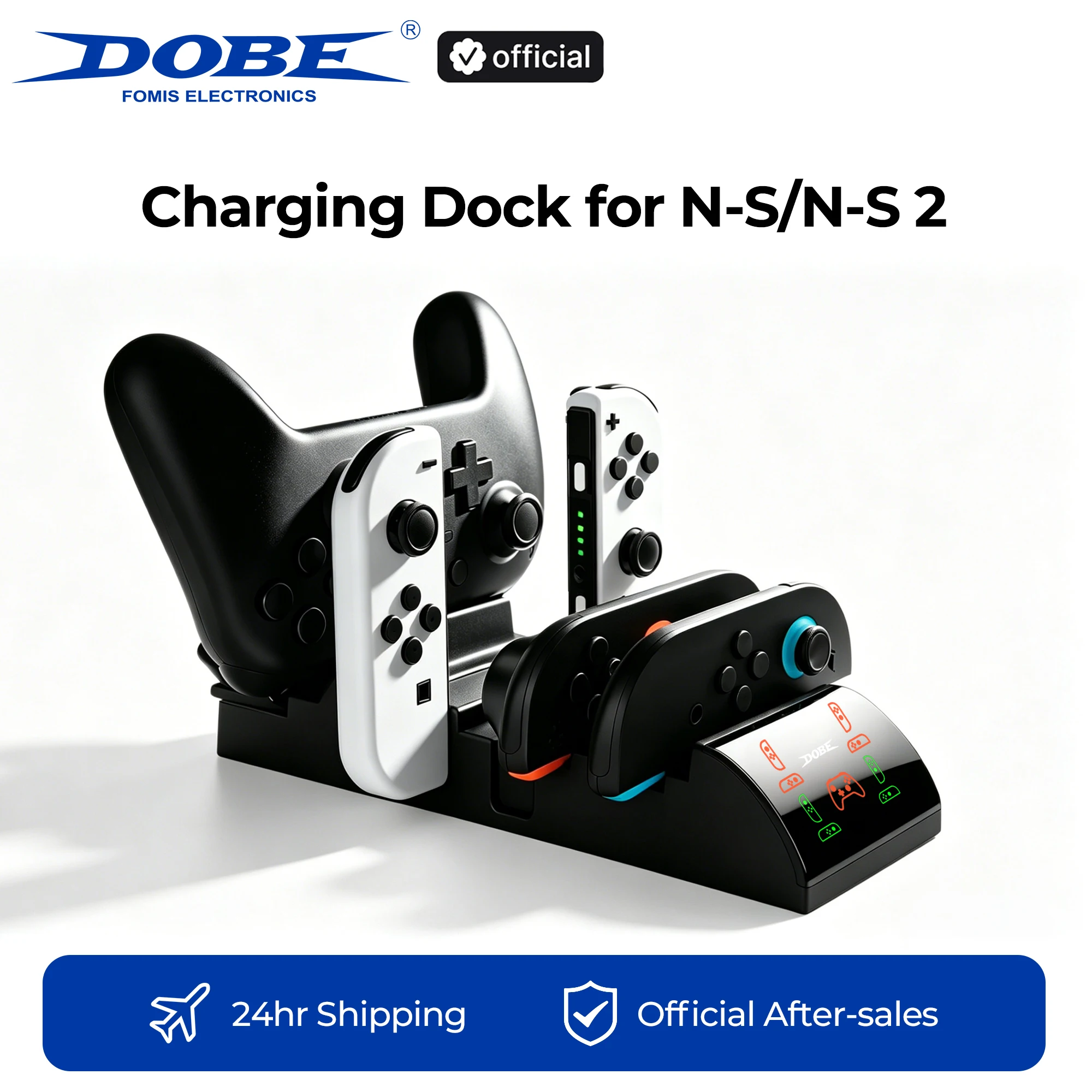 

DOBE Charging Dock for Switch/OLED/Switch 2 Controller – Charges up to 5 Gamepad, Compatible with Switch Pro & Joy-Pad