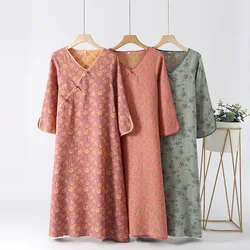 Women's Spring Summer 100% Cotton Double Sided Jacquard Kimono Robes Women Japanese Style Nightgown Comfortable Home Bathrobe