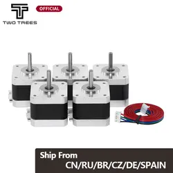 5pcs 3D Printer Nema17 Stepper Motor 42 Motor Nema 17 Motor 42BYGH 1.5A 17HS4401 17HS4401S Motor 4-lead for 3D Printer CNC XYZ