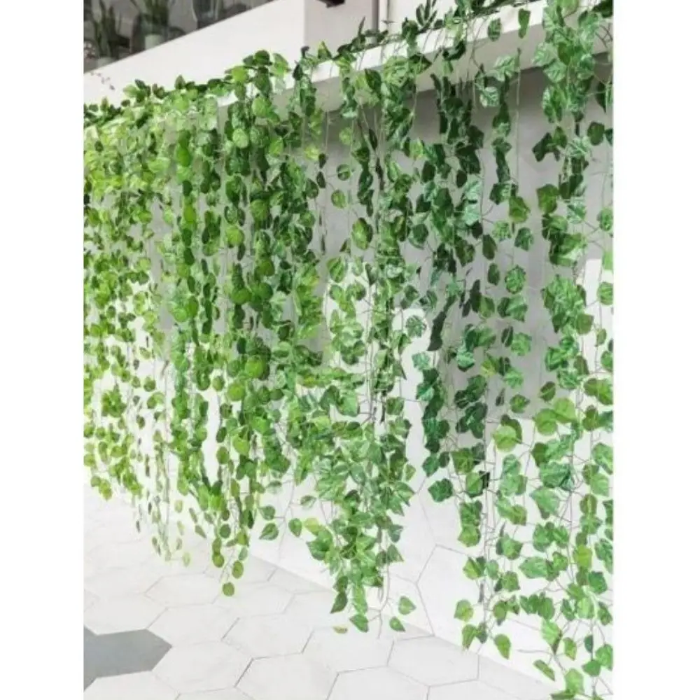 1 - Corrente De Planta Artificial Pendente Muito Linda 2,10 Mts -folhas pequenas