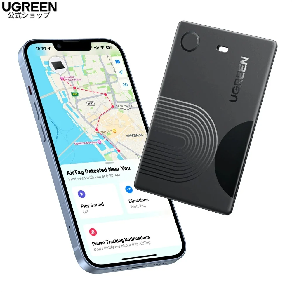 �y�Z�[�����zUGREEN FineTrack Slim �E�H���b�g�g���b�J�[ �����h�~�^�O �X�}�[�g�^�O �X�}�[�g�g���b�J�[ Apple�u�T���v�Ή� �L�[�t�@�C���_�[ �Y�ꕨ�h�~ �ʒu�ǐ� �� ���z �o�b�O �����h�Z�� �q�� ����� iPhone�Ή�