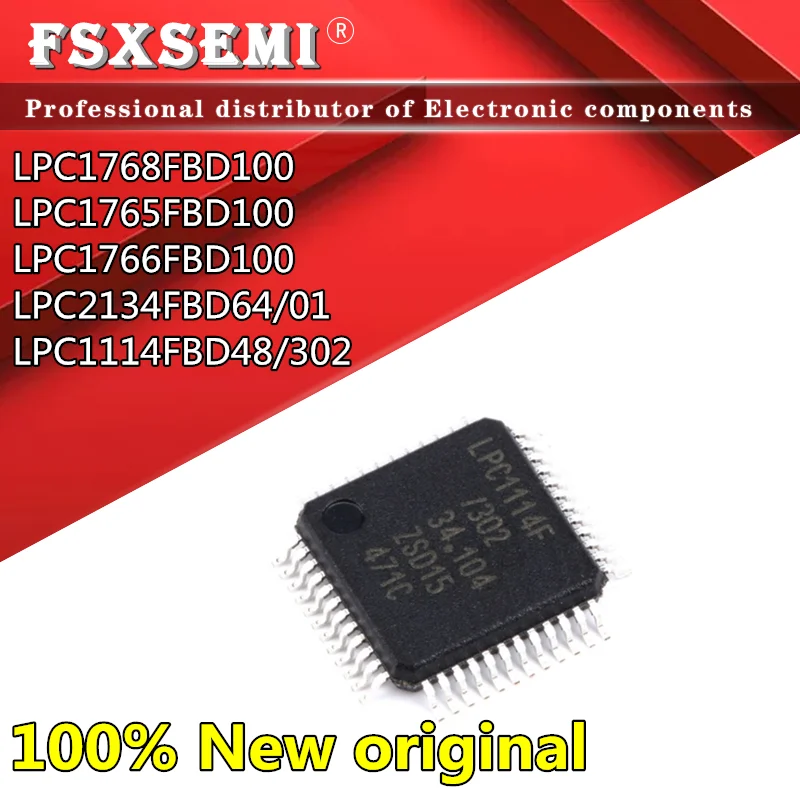 

10pcs LPC1768FBD100 LPC1765FBD100 LPC1766FBD100 LPC2134FBD64/01 LPC2134FBD64 LPC1114FBD48/302 LPC1114F LPC1114F/302