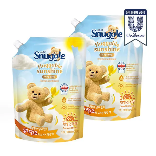 Snuggle Fiber Flexible Sunlight Dry Ultra-Accentrate 2.6L 2 Pieces