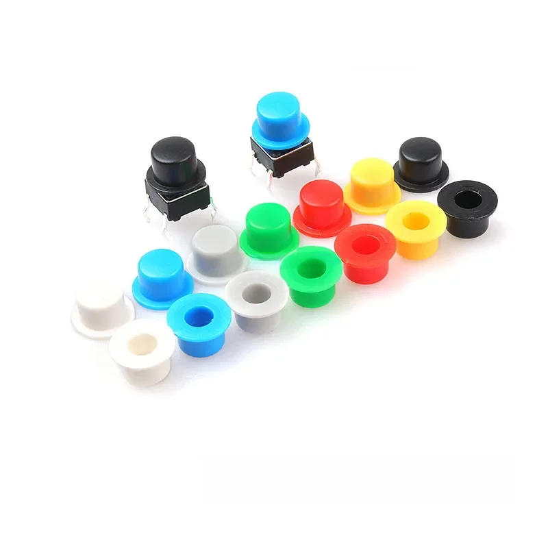 100 szt. 6*6 przełącznik taktowy A101 przełącznik przyciskowy okrągłe nakładki Push Key Cap rozmiar 4.5mm * 7.4mm średnica wewnętrzna 3.1/3.4mm — zdjęcie 2