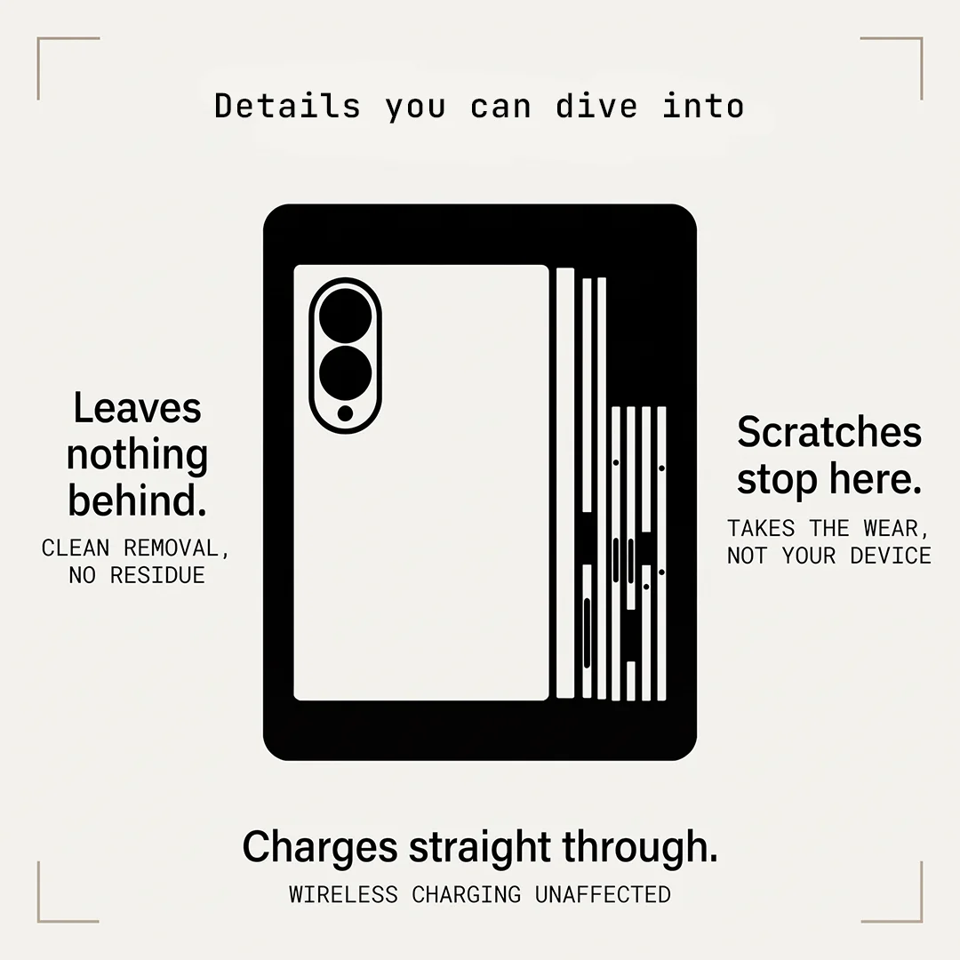 Skin Decal for Samsung Z Fold 8 – [SPIDY] [ZF12] | Back, Hinge and Sides Coverage | Nexa Skins - view 2