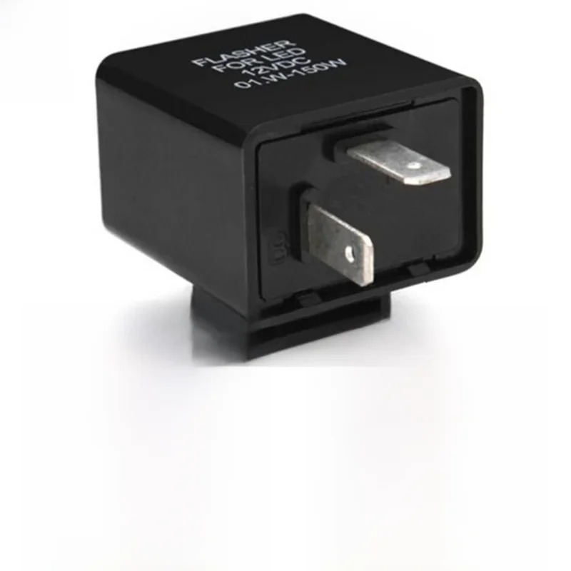 Relais clignotant LED universel, 2 broches, pour voiture et moto, électronique, réglable