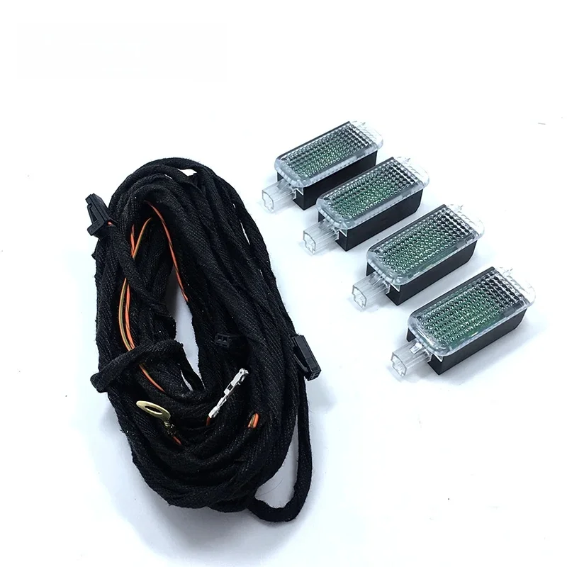 1 zestaw światła LED wnętrza Footwell i kabel do golfa Jetta MK5 MK6 Passat B6 B7 Tiguan Seat Octavia Leon 3AD 947 409 — zdjęcie 2