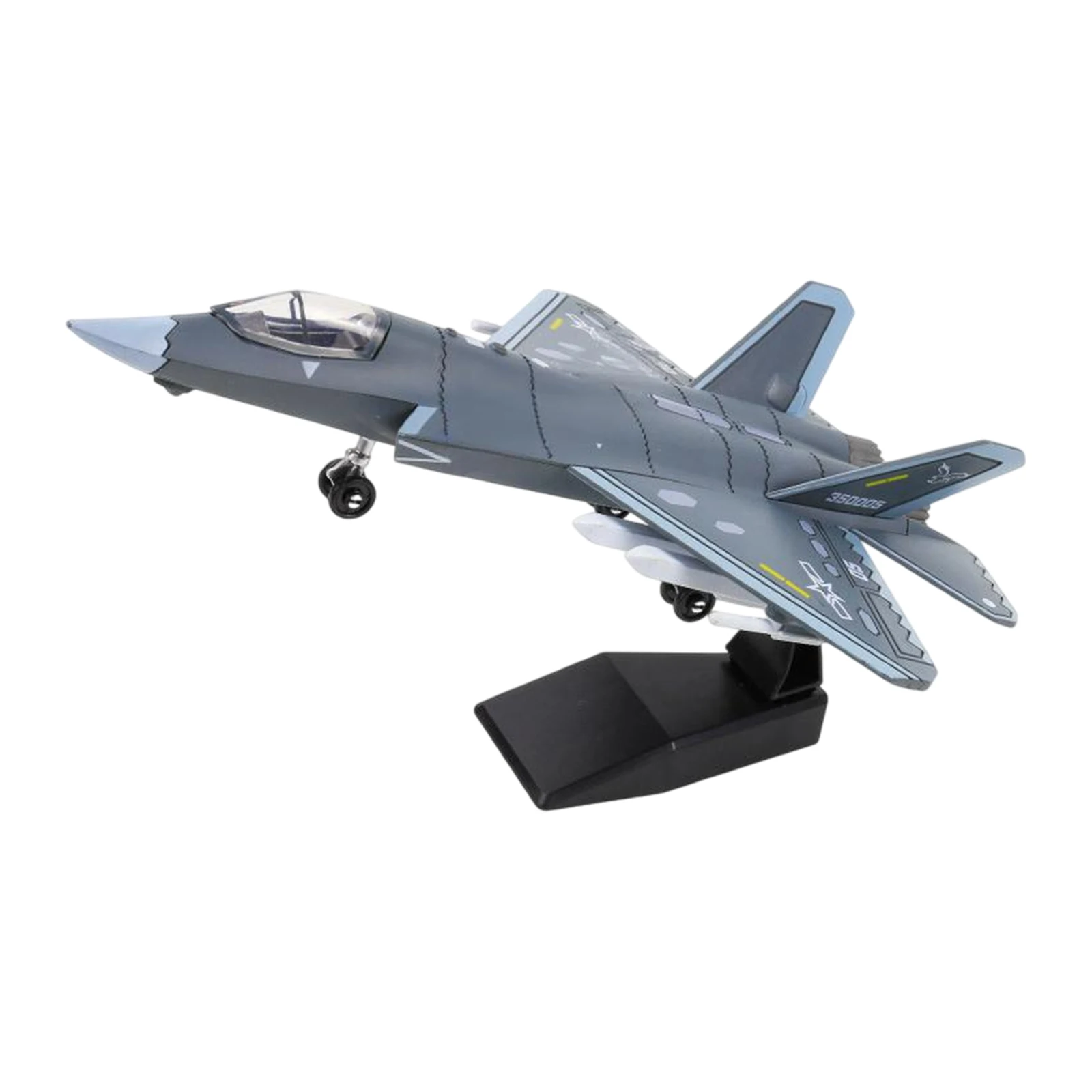 DIY F14 Straaljager J35 Vliegtuig Montage Blokken Lichtgewicht Vliegtuig Miniatuur Desktop Ornament Kinderen Speelgoed Verjaardagscadeautjes