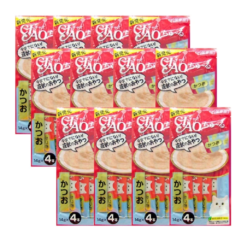 이나바 챠오 츄르 56g x 12봉 (가다랑어/SC-72) Chur Churr cat snack cat food