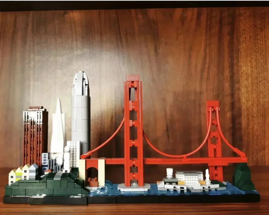 Blocs de construction d'architecture de San Francisco, série Skyline 2023, jouets en briques pour adultes et enfants, décoration artistique pour la maison, cadeaux, 21043