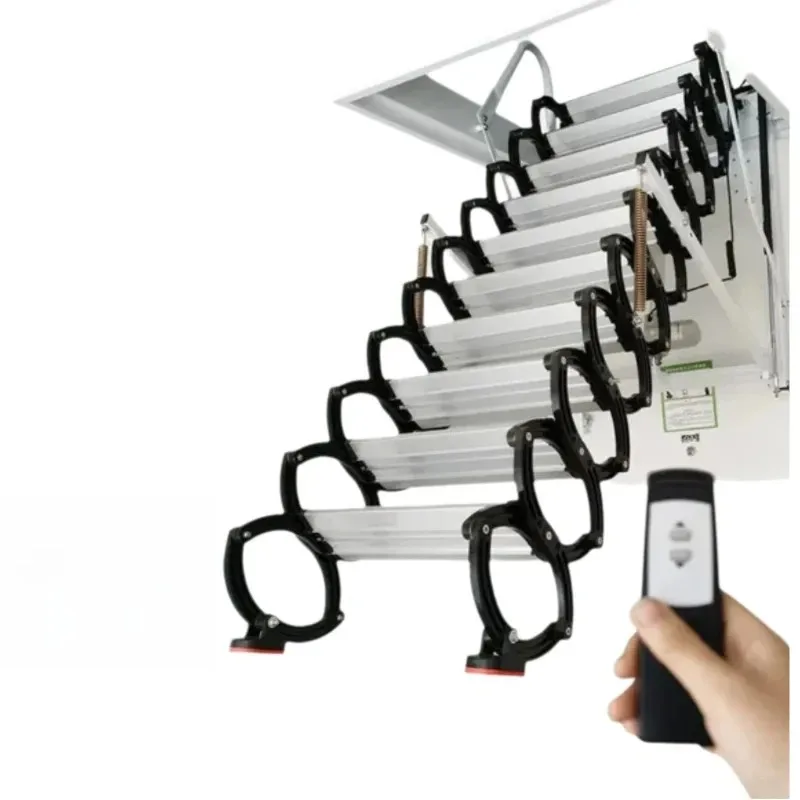 

Electric Loft Telescopic Ladder Reinforced Thickened Titanium Magnesium Alloy Carbon Steel Material