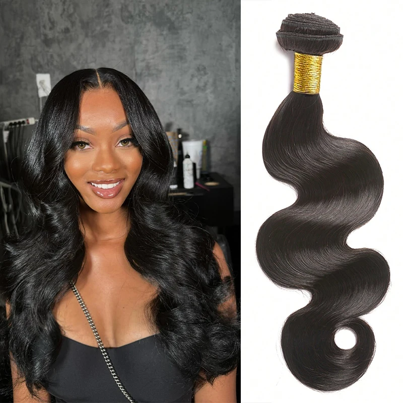Human Hair Bundles Body Wave Bundles Human Hair 100% Unprocessed Virgin Bundles Human Hair Extensions Natural Color for Women