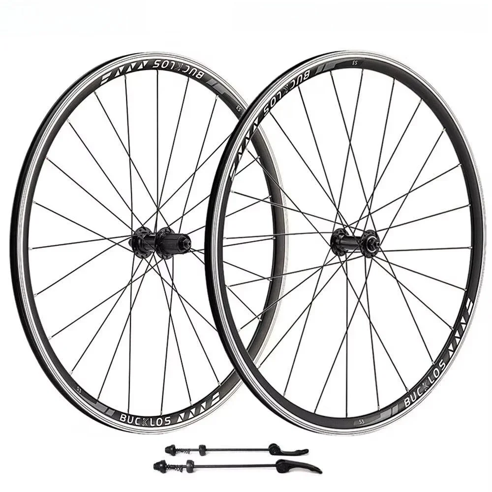 AliExpress BUCKLOS 700C Road Bike Wheelset 9*100mm 10*130mm Aluminum Alloy Bicycle Wheels Set Front Rear V Brake Bike Wheels Bicycle Parts