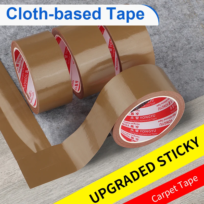 

Brown Cloth-based Tape Super Sticky Waterproof No-trace Write Adhesive Tapes Carpet Floor Duct Fix Tape DIY Home Decor 10/20M