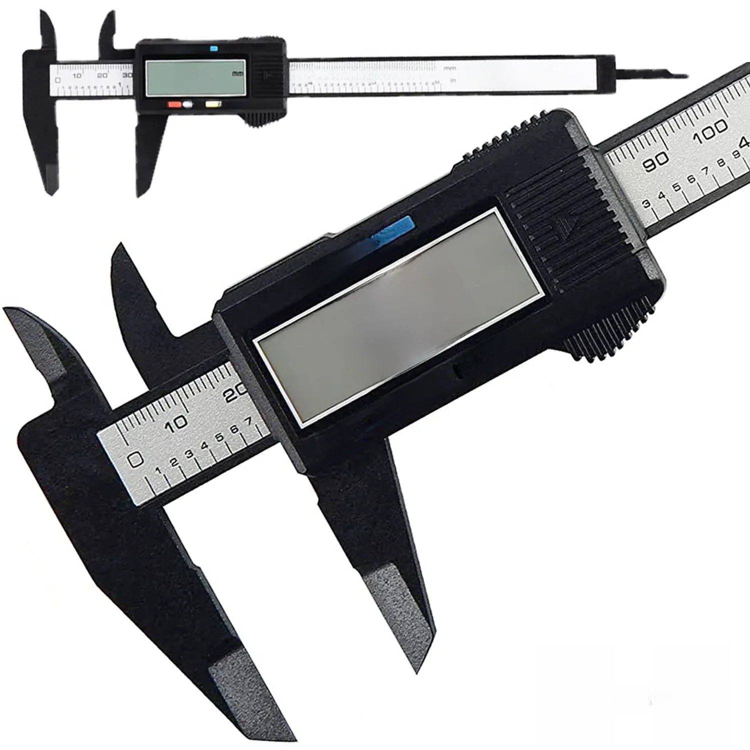 150mm 100mm Elektronische Digitale Schuifmaat Koolstofvezel Wijzerplaat Schuifmaat Micrometer Meetinstrument Digitale Liniaal - afbeelding 2