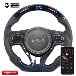 LED Performance Steering Wheel Display Compatible for KIa+ 100% Real Carbon Fiber