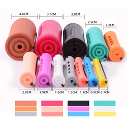 Curlers Cold Wave Perm Rods Curling Hair Non-Slip Elastic Perming Tool Set Hair Rollers Hair Cold Wave Rods for Long Short Hair