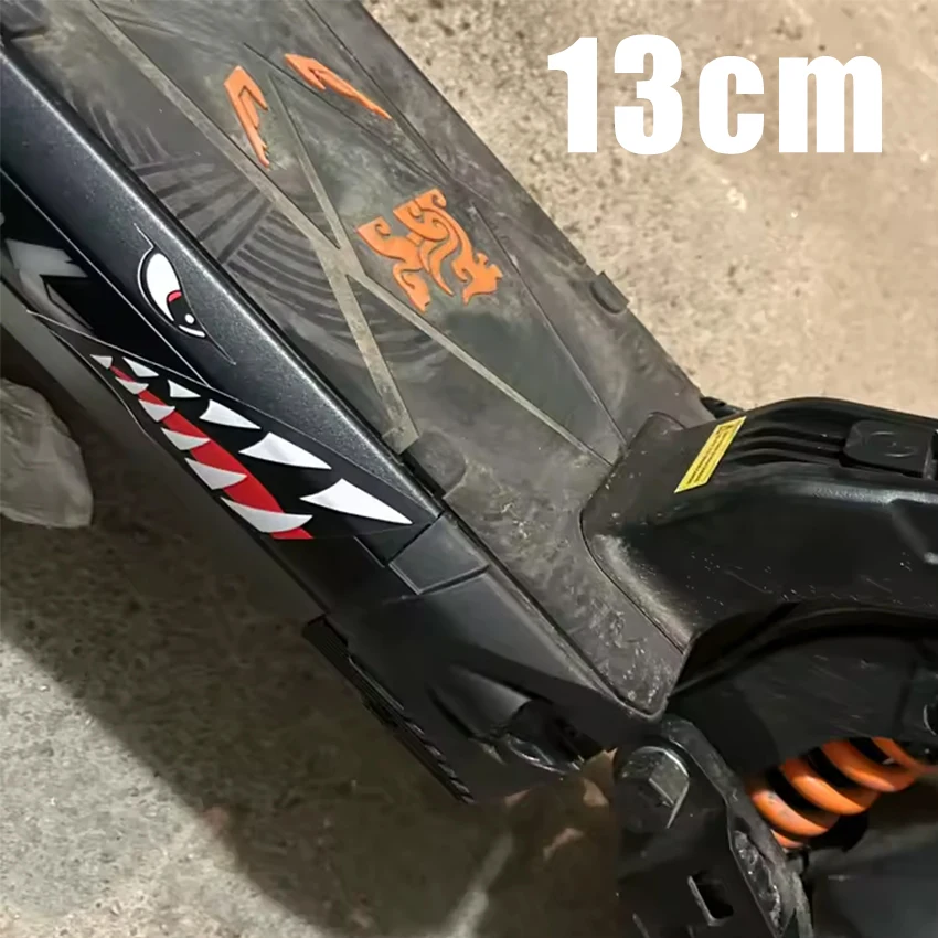 Adesivo de Carro JDM Boca de Tubarão com Dentes, Desenho Engraçado, Impermeável, Vinil Protetor Solar para Moto e Carro, Acessórios de Estilo Exterior