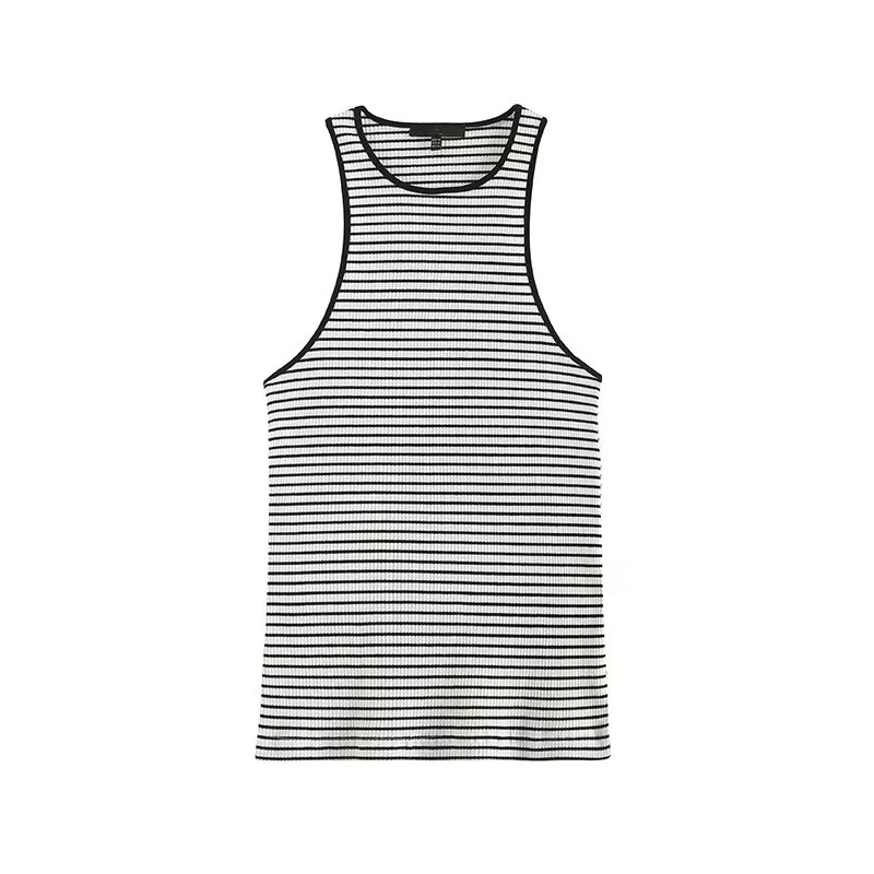 

Jenny&Dave Summer T-shirt Women's Tshirts Fashion Retro Striped Tank Top