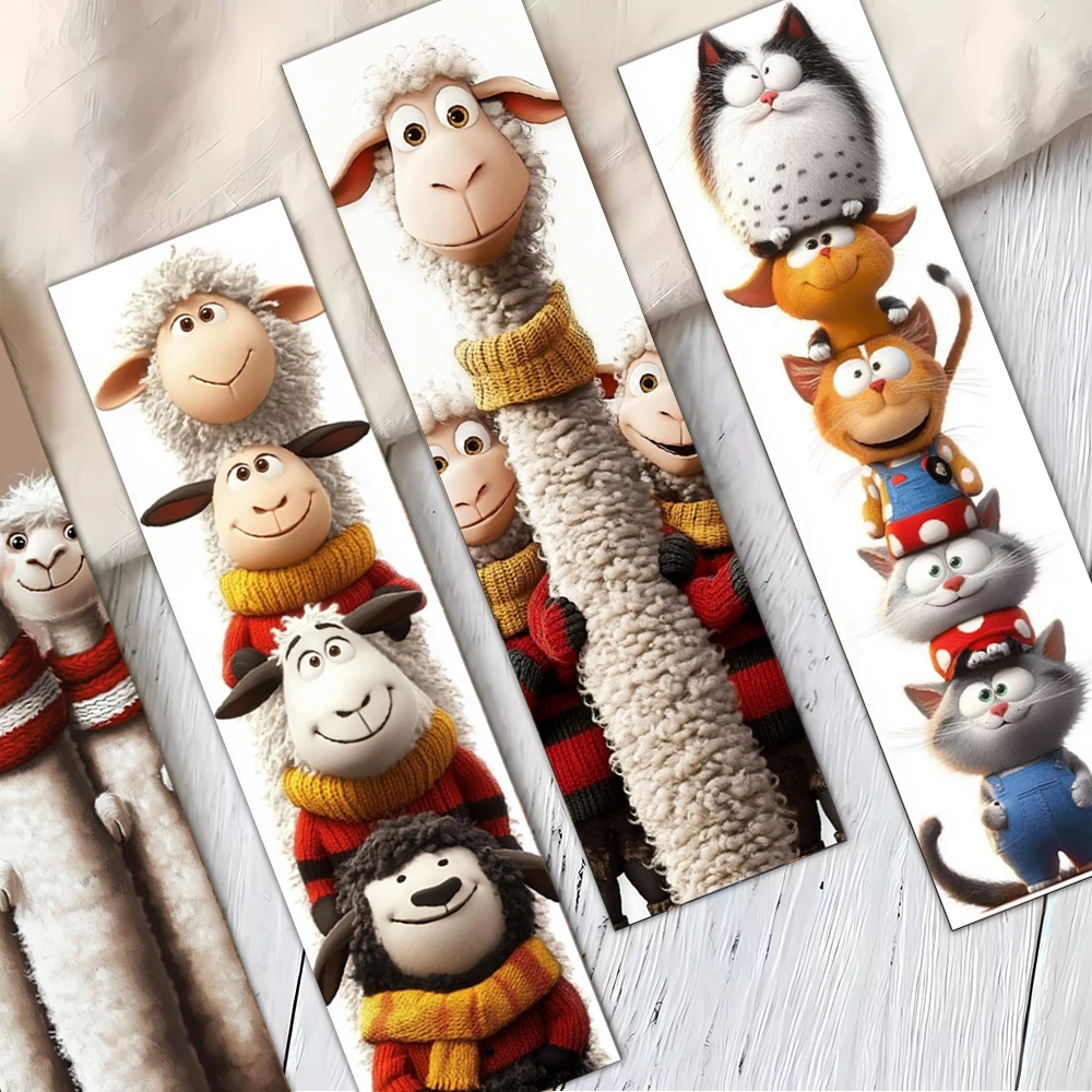 32 قطعة، علامة مرجعية لطيفة على شكل خروف صغير، موسم العودة إلى المدرسة، عيد الميلاد، الهالوين، مناسبة للمعلمين والقراء وأعياد الميلاد.