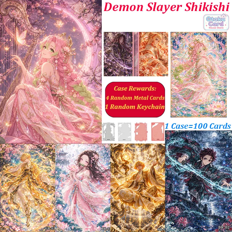 Wholesale Demon Slayer Shikishi Board A6 Size Kimetsu No Yaiba Anime Collection Cards Tanjiro Nezuko Character Art Paper
