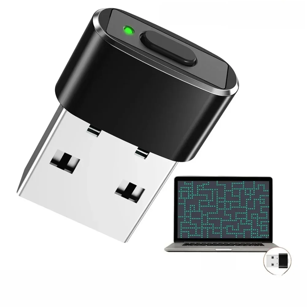 Agitateur de port USB pour ordinateur portable, jiggler de souris indétectable, déplacement automatique, garde l'ordinateur éveillé, simuler le mouvement de la souris