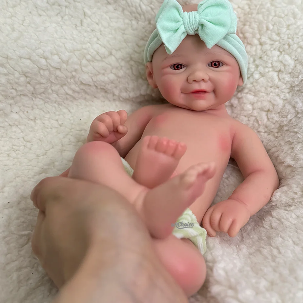 دمية أطفال واقعية مقاس 12 بوصة مصنوعة يدويًا من السيليكون بيبي قابلة للغسل لعيد الميلاد وعيد الأطفال ومجموعة الفنانين