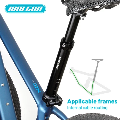 Imagen 2 del producto Tija de sillín de bicicleta SP26A, 27,2mm, 30,9mm, 31,6mm, tija de sillín con cuentagotas remoto, tija de sillín de bicicleta de montaña y carretera, viaje 100 125 150 170