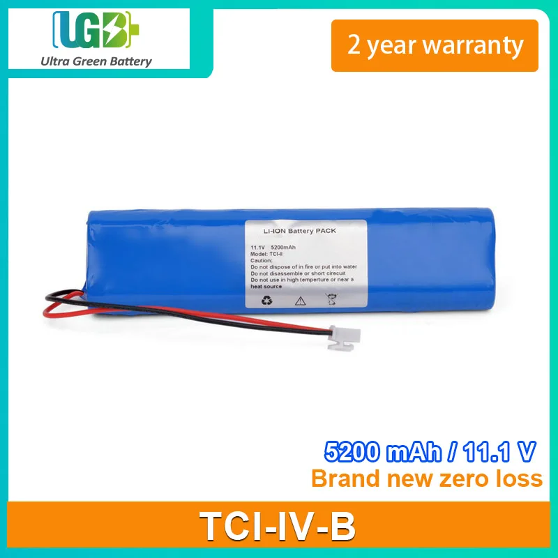 UGB New battery For Veryark TCI-IV-B Syringe Pump Battery 11.1V 5200mAh