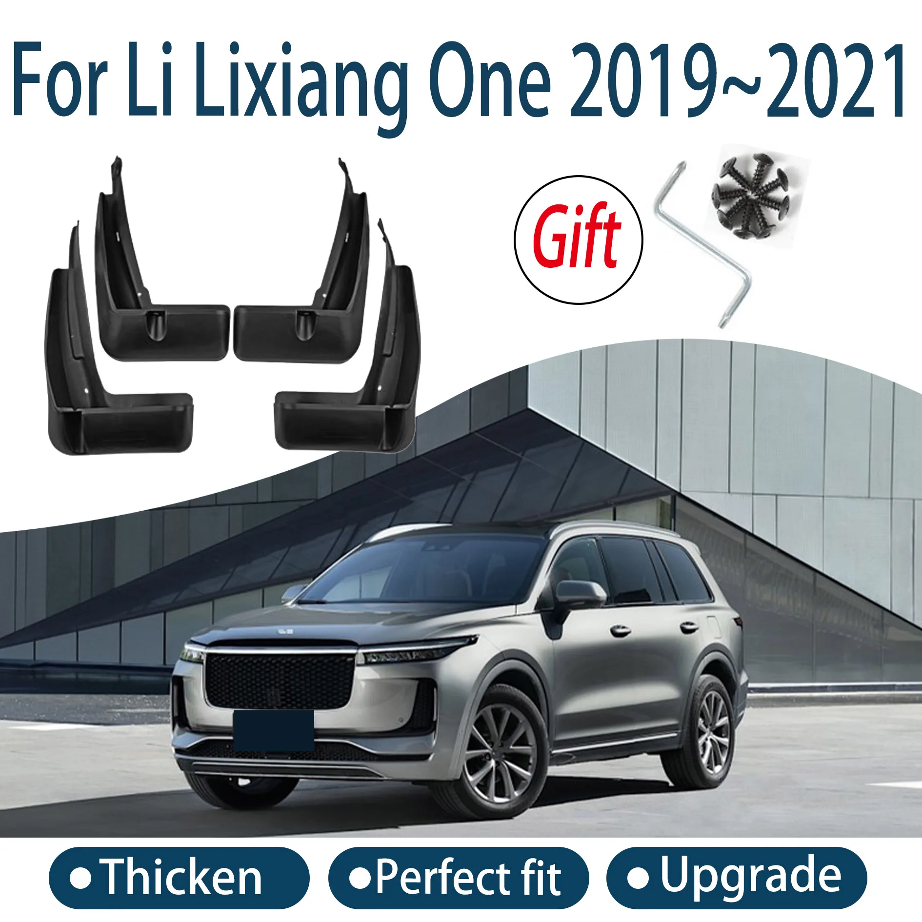 

Auto Parts For Li Lixiang One 2019 2020 2021 Fender Lining Car Front Rear Wheel Fender Splash Guard Accessories Mudguard Skin