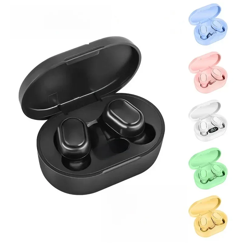 Casque Bluetooth sans fil E7S TWS, contrôle des écouteurs, casque de sport, microphone étanche, écouteur de musique, fonctionne sur tous les smartphones