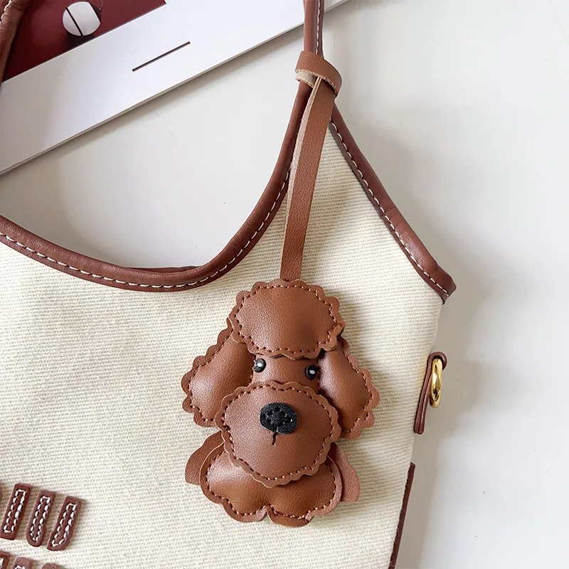 

Cute cartoon teddy dog pendant bag decoration keychain