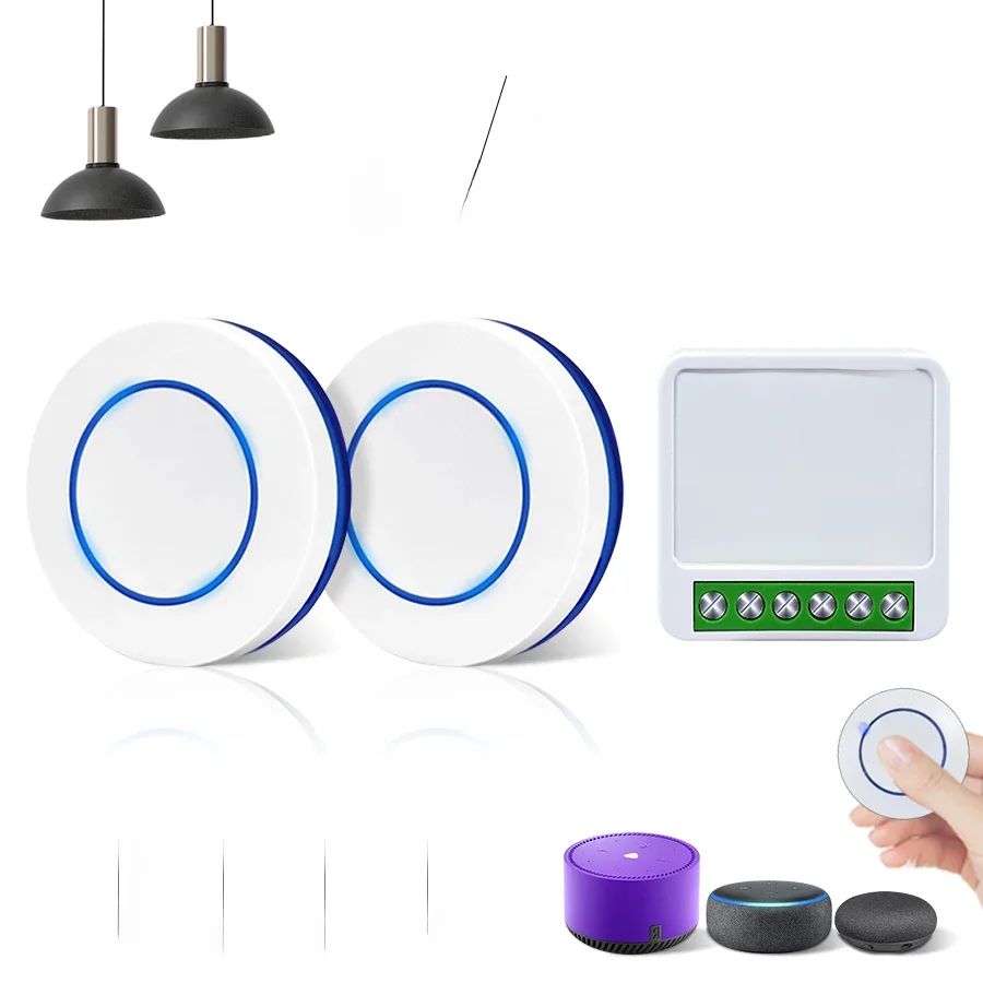 Wifi Tuya Smart Switch RF 433MHz 16/20A Alexa Google Assistant Alice Bezprzewodowy przekaźnik DIY Mini moduł do panelu ściennego Oświetlenie LED — zdjęcie 2