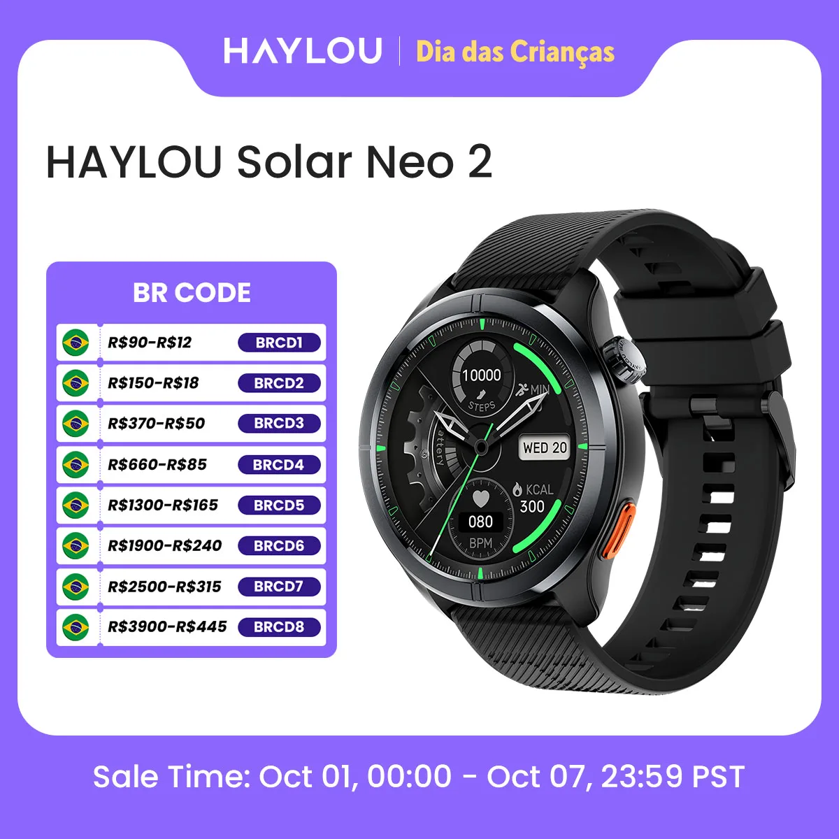haylou-solar-neo-2-音声通話スマートウォッチ-143インチhd-amoledディスプレイ-24時間健康モニタリング-150種類以上のスポーツモード-1atmスマートウォッチ