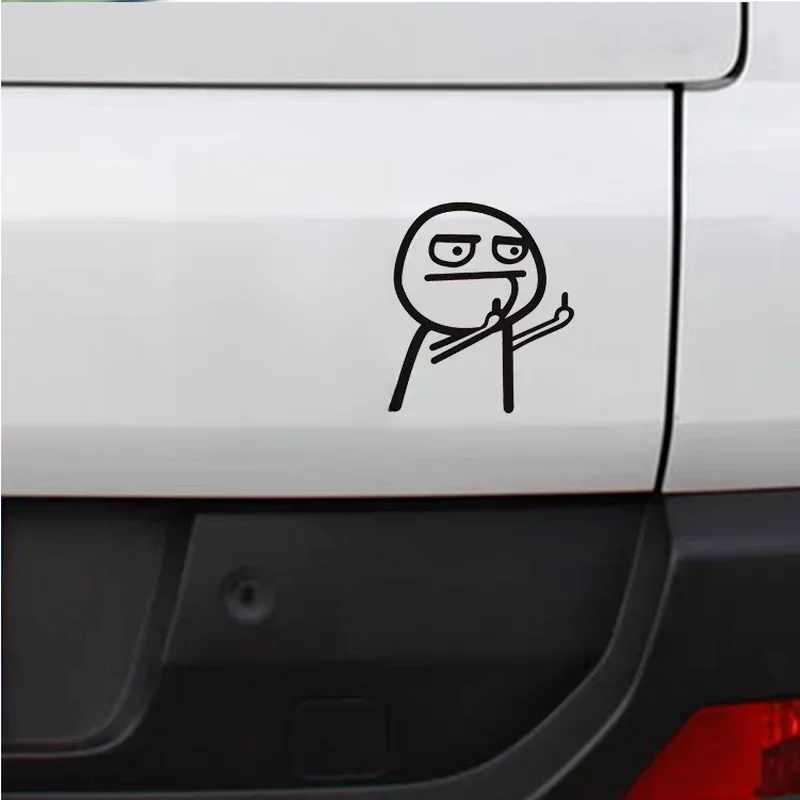 AliExpress UK Cartoon Funny Middle Finger Waterproof Reflective Stickers Car Sticker Car Window Decal Car Decals Car Body Decoration Sticker