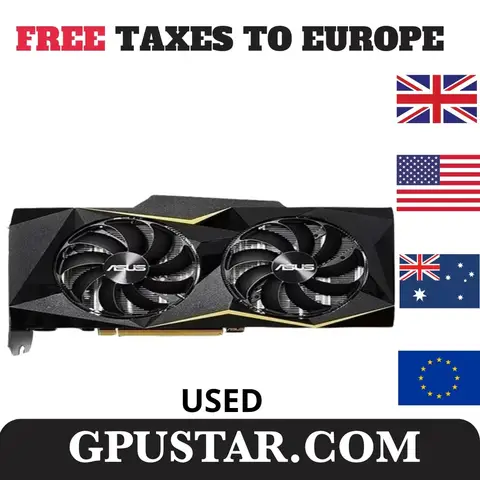NVIDIA용 비디오 그래픽 카드 GPU, 2024 중고 ASUS 그래픽 카드, GTX 1660, 6GB