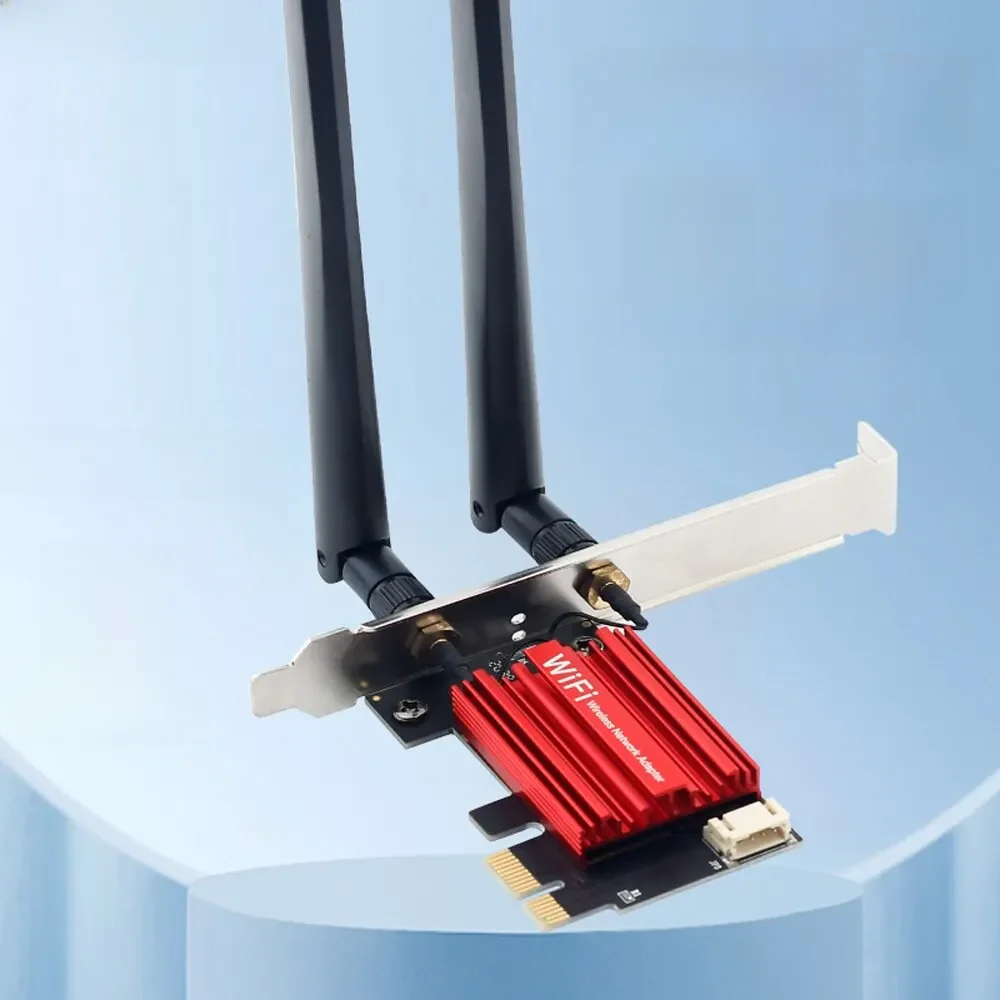Fengvi-wifi 5 pci-e adaptador sem fio, placa de rede ac1200, banda dupla, 2.4g/5ghz, 802.11ac,