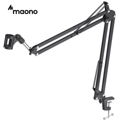 Support de bras de ciseaux de perche de Suspension de Microphone de MAONO pour le Streaming de Podcast professionnel de Youtube