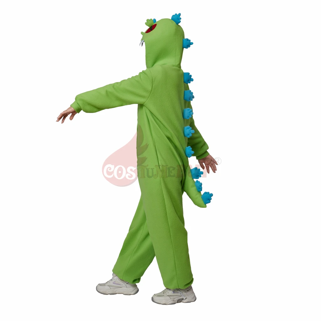 Costumebuy Neue Erwachsene Grün Dinosaurier Onesie Pyjamas Unisex Lose Strickjacke Top Nachtwäsche Cartoon Tier Cosplay Nachtwäsche Hallowee