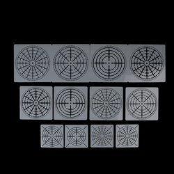 DIY 12PCS Reusable Mylar Mandala Dotting Painting Stencils Templates Craft Tools