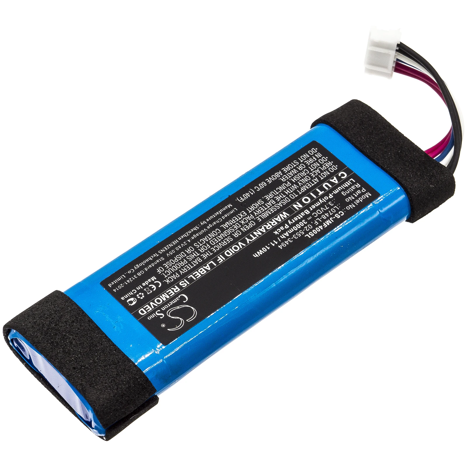 Replacement Battery for JBL  Flip 3 SE, Flip 3 Stealth Edition, Flip Essential 02-553-3494, GSP872693, L0748-LF 3.7V/3000mAh