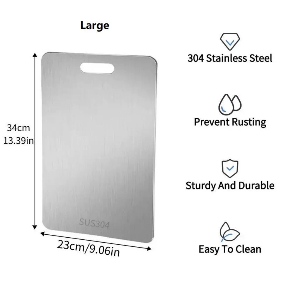 Titanium Cutting Board, Kitchen Cutting Board, Double-Sided Food-Grade Titanium Cutting Board, Used for Cutting Meat, Fruits and