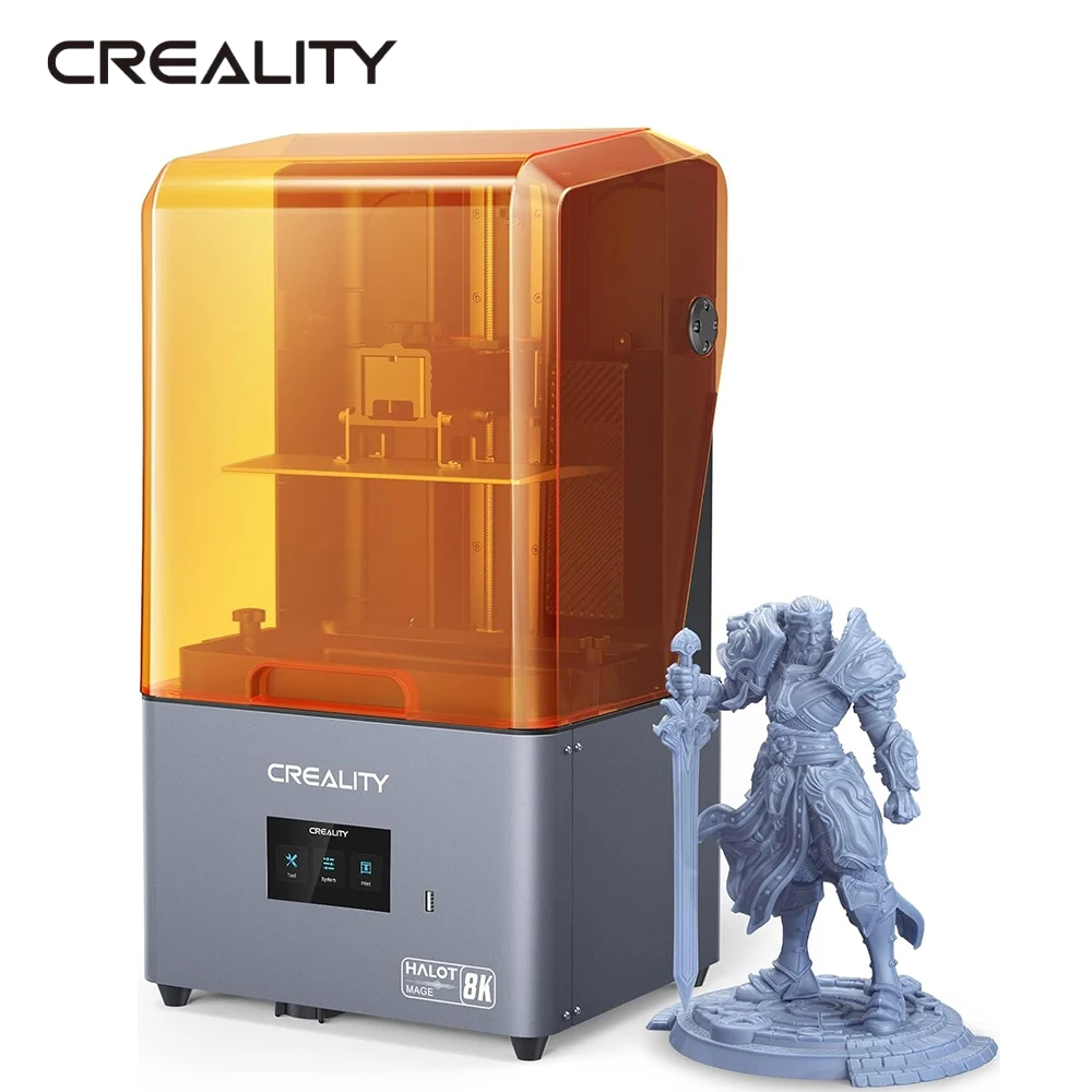 

Creality Halot-Mage Resin 3D Printer 8K High Precision Monochrome LCD UV Photocuring 405nm Resin 3D Printer with Dual Z-axis