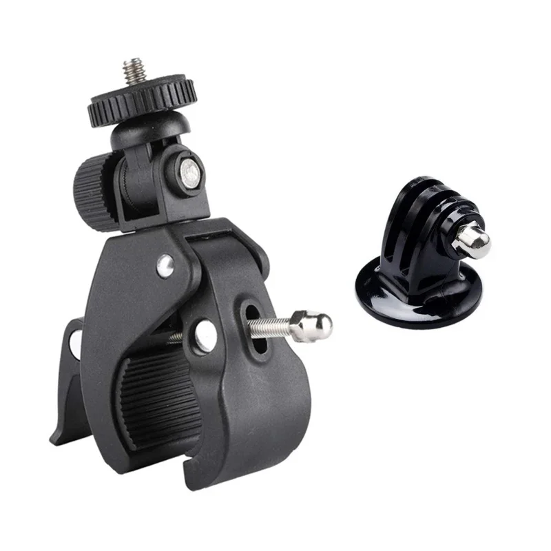 AliExpress VeFly Motorcycle Handlebar Bicycle Mount Clip For Gopro Hero 12 11 10 9 8 7 6 5 4 Action Camera Bike 360 Degree Tripod Accessories