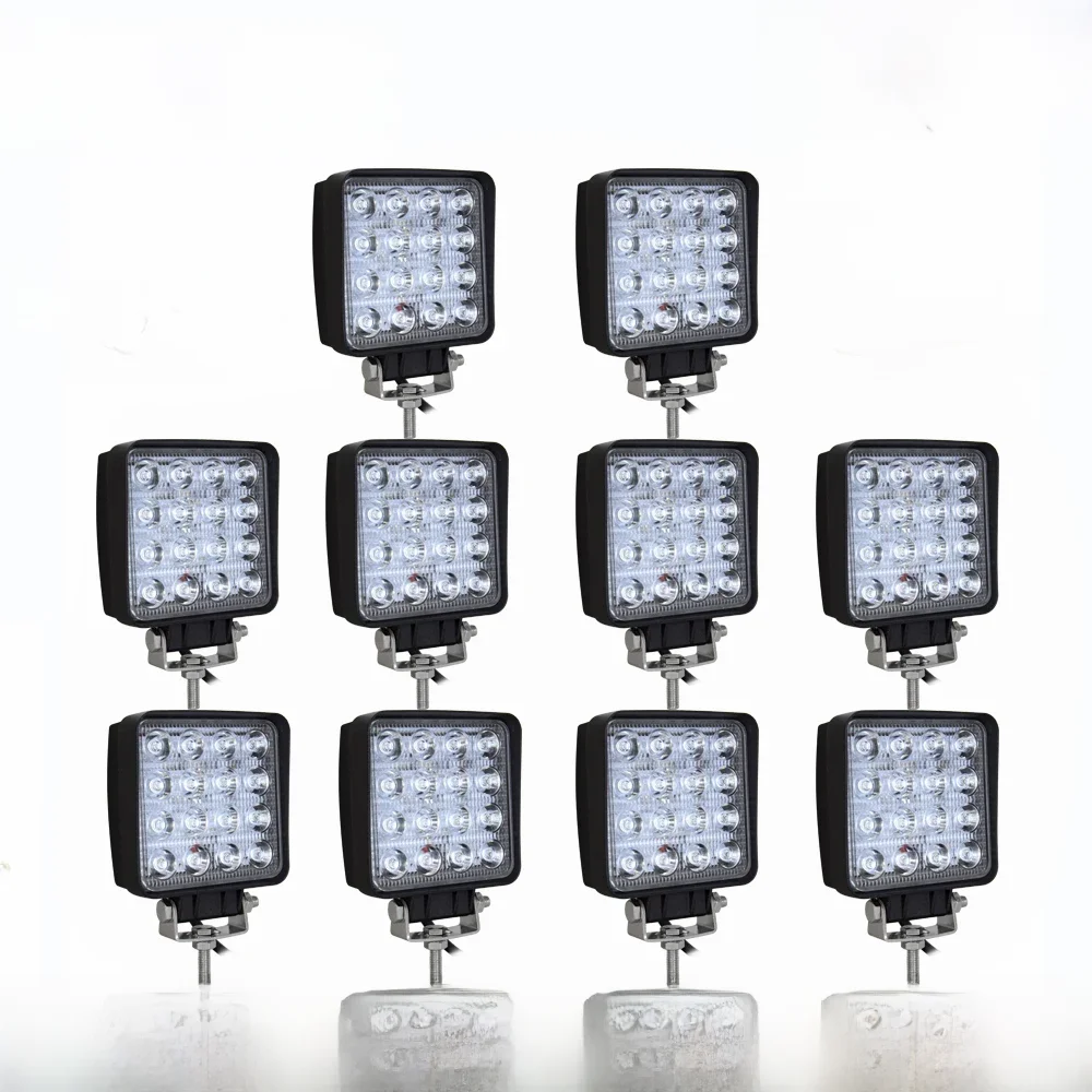 10 stks 4 inch 48 W led verlichting lamp auto 4x4 ATV LED werklampen vrachtwagen 12 V Rijden mist Spots tractor offroad verlichting - afbeelding 2