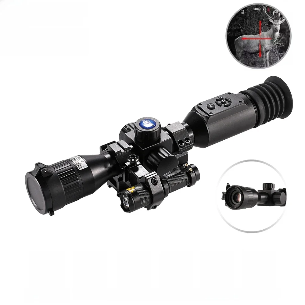 ZIYOUIHU NV003 HD Infrarood 200m Monoculaire Nachtzicht Videocamera, Draadkruis Cursor, NV Jacht Nachtkijker - afbeelding 2