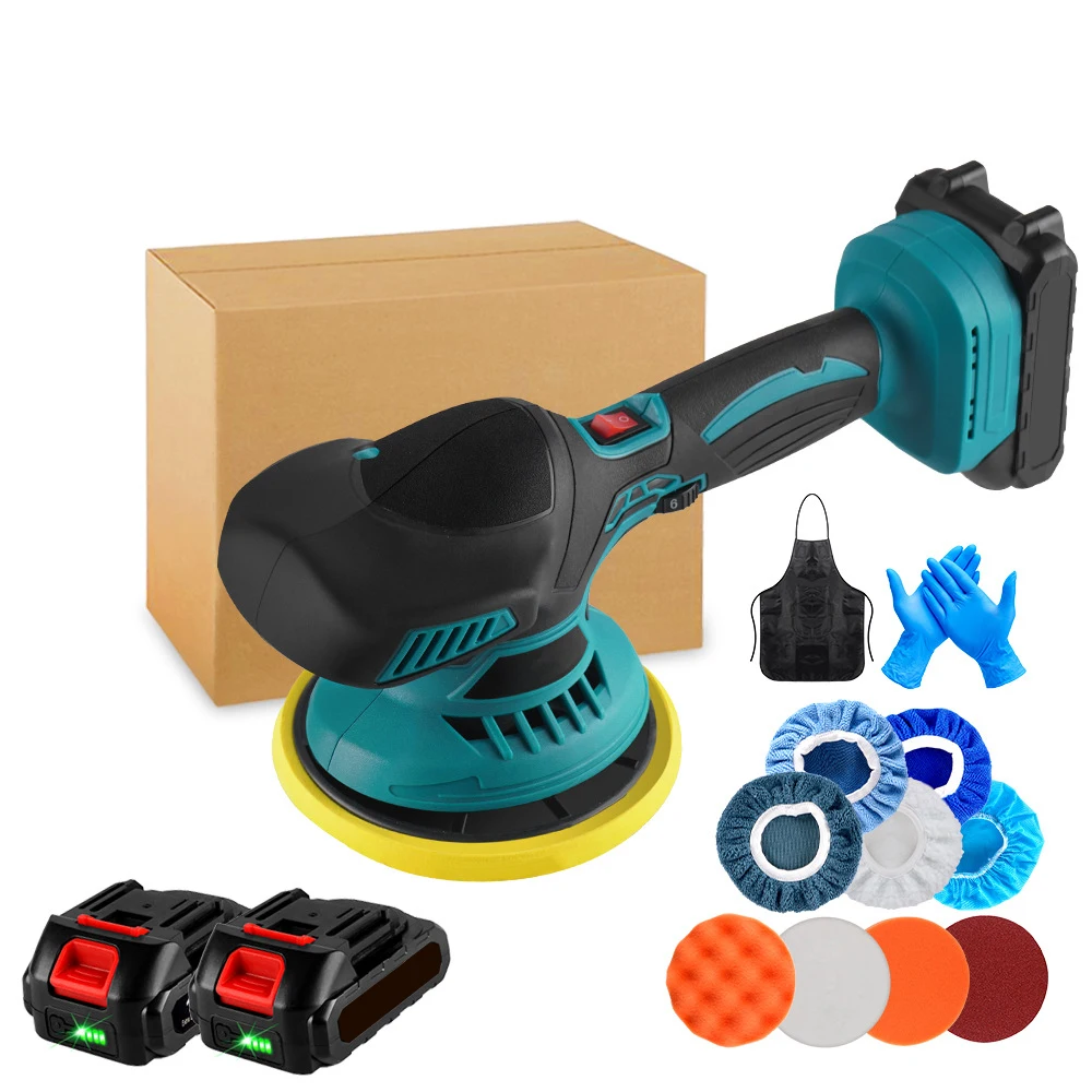 Lucidatrice per auto senza fili 21V Lucidatrice per auto senza fili 6 marce Lucidatrici elettriche Utensili elettrici per batteria Makita 18V