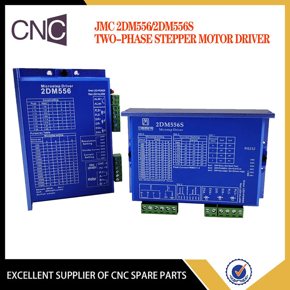 Imagem -02 - Jmc Driver de Motor de Passo Bifásico 2dm556 2dm556s com Motor de Passo Nema57 86 Frequência 250khz 36v 56a Driver de Velocidade do Motor