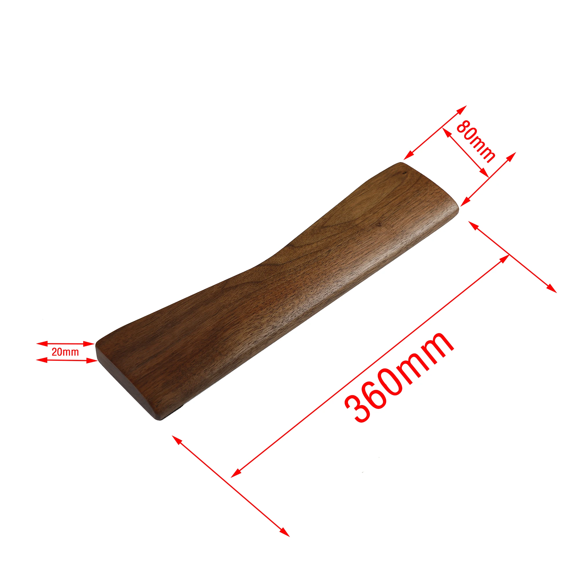 Wooden Wrist Rest Solid Wood Walnut For Keychron Q8